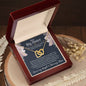 Interlocking Hearts Necklace For Sister (Yellow & White Gold Variants)
