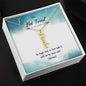 Vertical Name Necklace For Best Friend W/MC